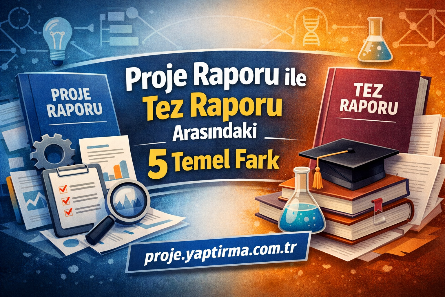 Read more about the article Proje Raporu ile Tez Raporu Arasındaki 5 Temel Fark